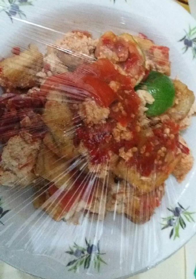 Foto resep Sambel tahu jeruk nipis