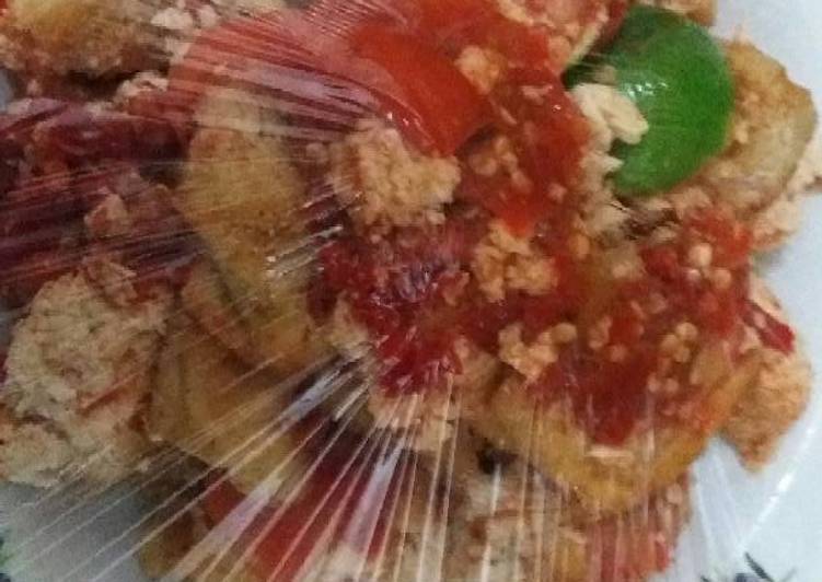 Sambel tahu jeruk nipis