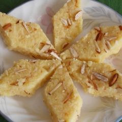 A picture of Malai burfi recipe | Halwai style cream burfi.