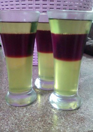 عکسی از دستور ژله ی سه رنگ
