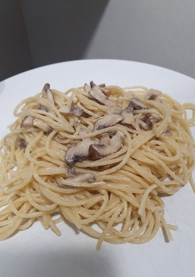 Una foto de Spaghetti ai funghi