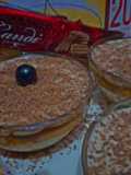 Tiramisu bowls with candi biscuit