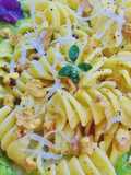 Fusilloni trafilati in bronzo alla cacio e pepe a modo mio