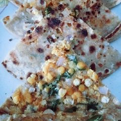 A picture of Chana dal Parantha.