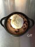 Cookies con helado de vainilla para dos