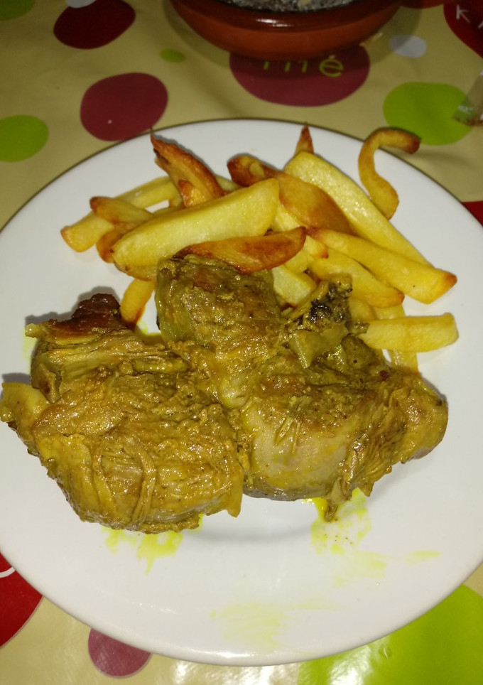 Una foto de Cordero en salsa de cebolla en la cecofry 4D