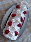 Rotolo panna e fragole