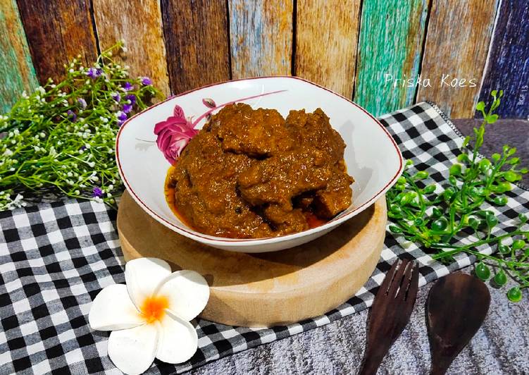 Resep Mudah Rendang Daging Jawa Yummy Mantul