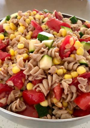Una foto de Ensalada de crespos integrales