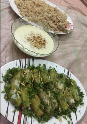 صورة لوصفة طريقة عمل شيخ المحشي أو كوسا بلبن