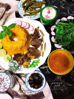 عکسی از دستور چکدرمه با گوشت گوسفندی😋