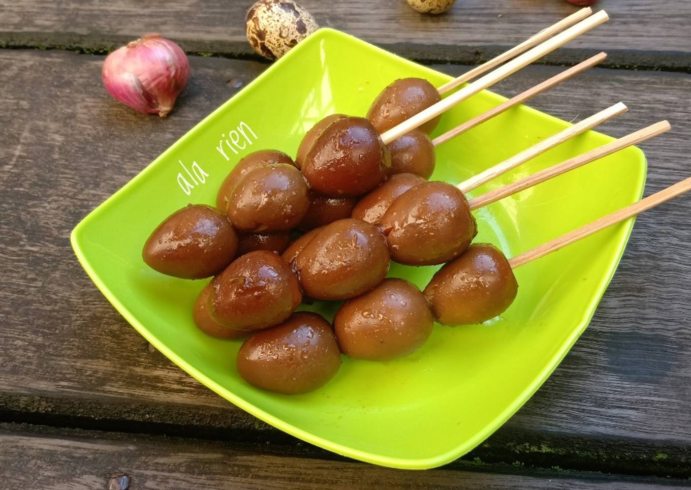 Sate Telur Puyuh Angkringan Simpel