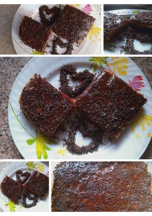 صورة لوصفة كيكة دانت بكراميل لمحبي الشكولة 🤫💘💘💘