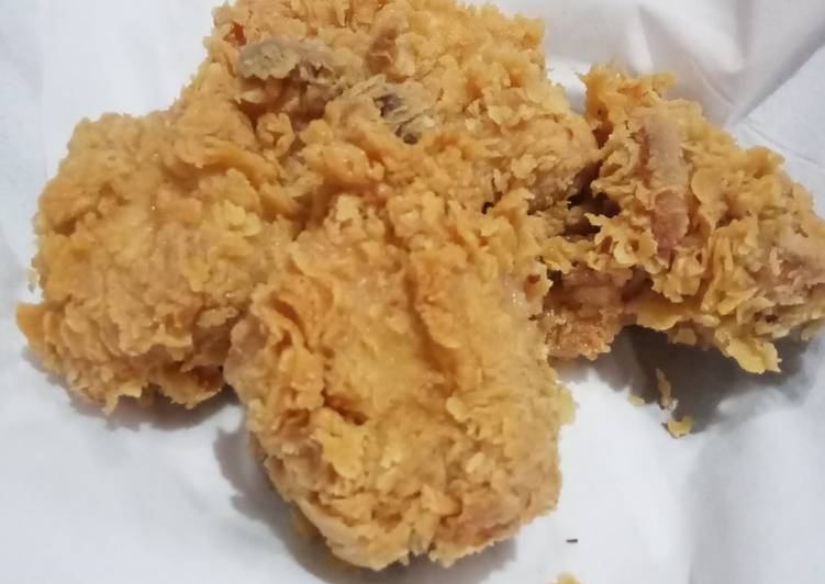 Ayam crispy tanpa ribet