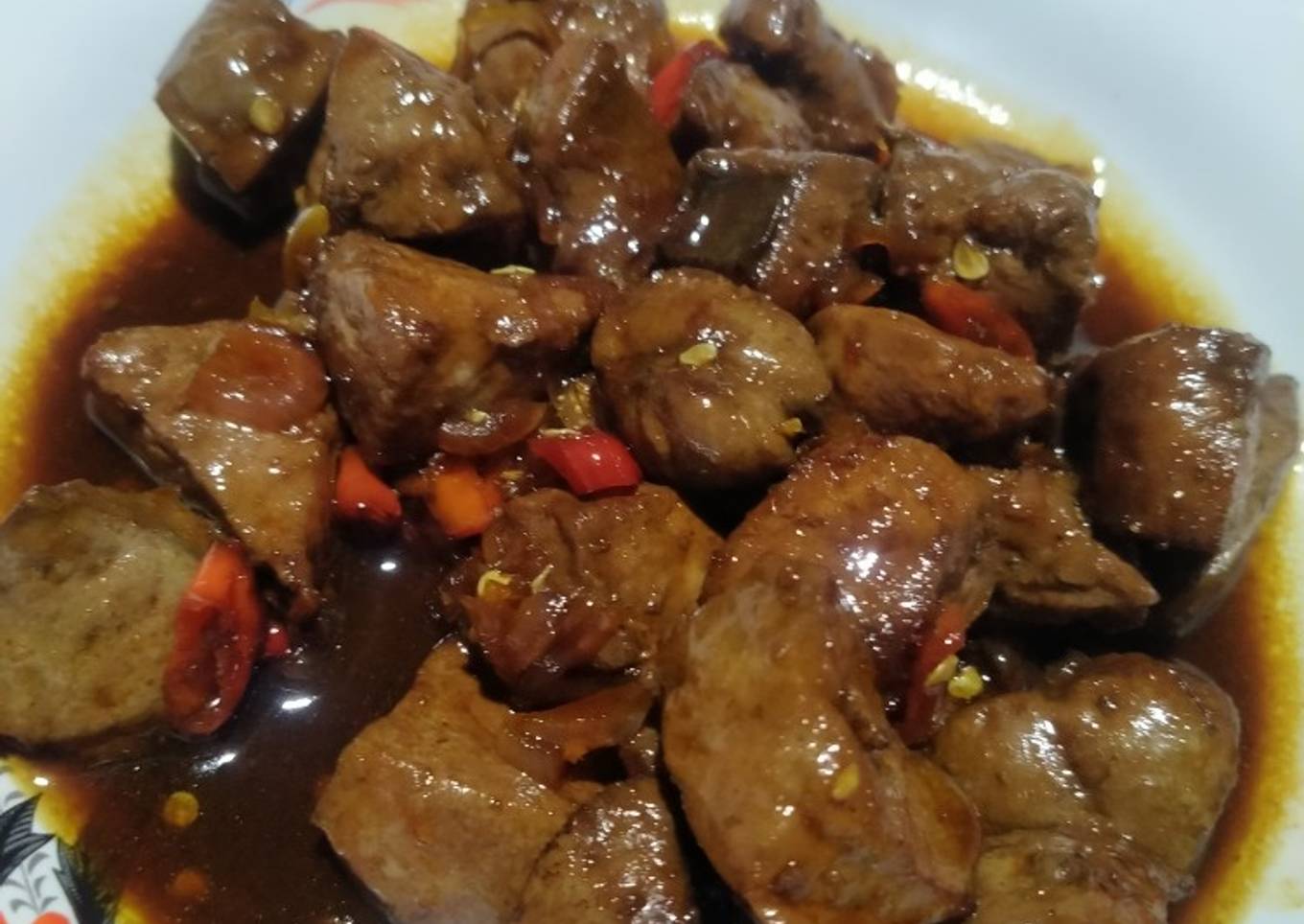 Sate Goreng Hati Sapi