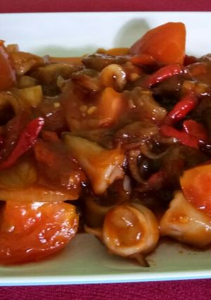 Foto resep Cumi Saus Asam Manis Pedas