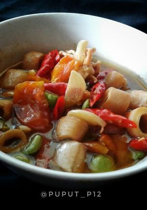 Foto resep Oseng Cumi Asin Pete