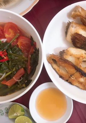 Hình của món Cá điêu hồng nấu riêu (đơn giản).
