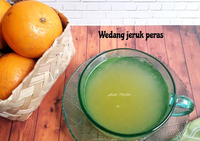 Resep: Wedang jeruk peras Enak Terbaru