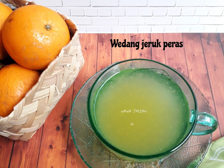 Resep: Wedang jeruk peras Enak Terbaru