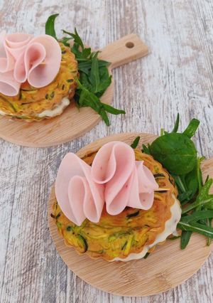 Une photo de Croque courgettes