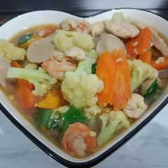 A picture of Capcay kembang kol simple.