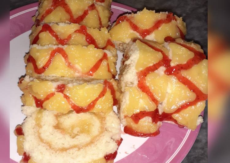 Easiest Way to Cook Perfect Lemon Curd Swiss Rolls 😋