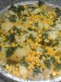 Patatas con chocho y vinagreta de cilantro!
