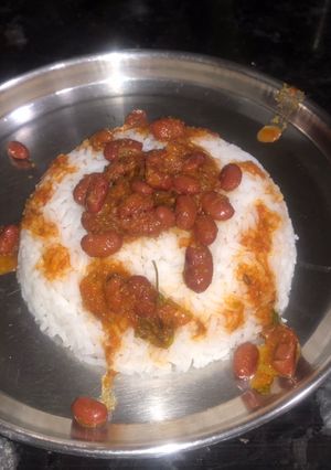A picture of Rajma Curry no onion no garlic.