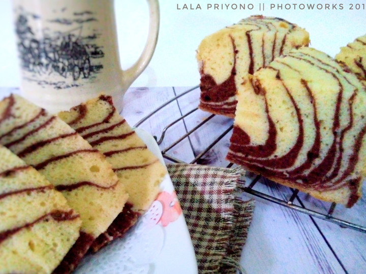 Resep Zebra Cake Putih Telur Untuk Jualan