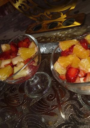 صورة لوصفة سلطة فواكه 🍓🍊🍎