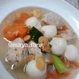 Sup bola daging & bakso ikan