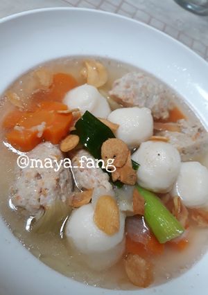 Foto resep Sup bola daging & bakso ikan