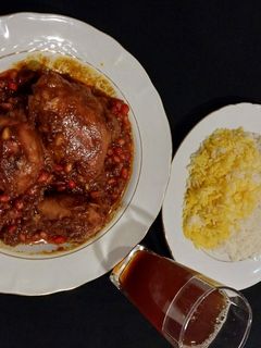 عکسی از دستور مرغ ناردون،مرغ ترش اناری