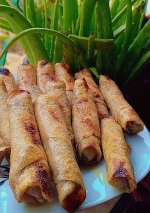 صورة لوصفة لفائف السبانخ🤷‍♀️