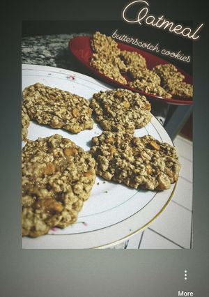A picture of Oatmeal Butterscotch Cookies.