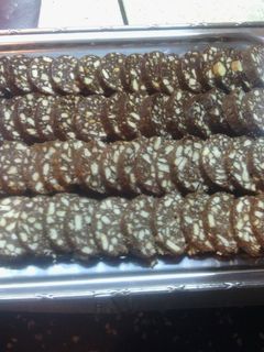 Una foto de Salchichón de chocolate