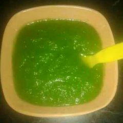 Chane ke shaag ki chutney A picture of Chane ke shaag ki chutney.