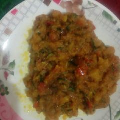A picture of Shalgam (Turnip) ki sabji.