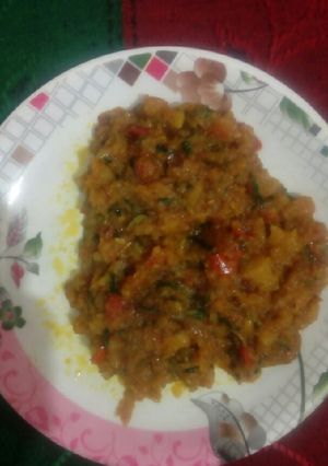 A picture of Shalgam (Turnip) ki sabji.