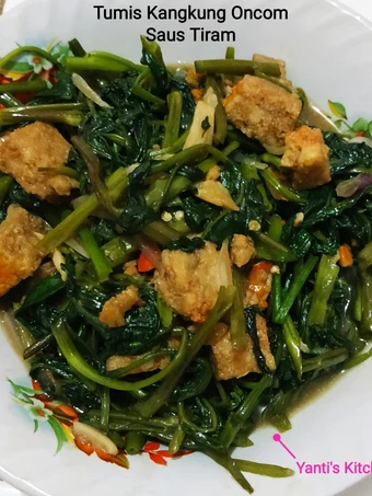 Cara Gampang Menyiapkan Resep Tumis Kangkung Oncom Saus Tiram yang Bisa Manjain Lidah Anti Ribet, Uenak Banget