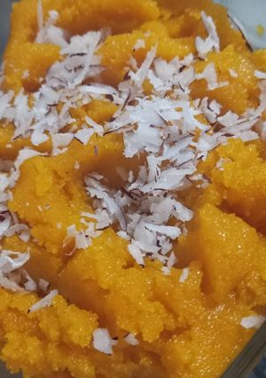 A picture of Sujji ka halwa.