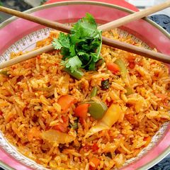 A picture of Schezwan Fried Rice.