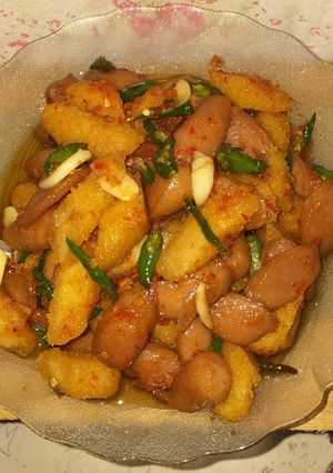 Foto resep Tumis Cabe Ijo Sosis Nugget
