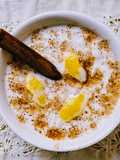 Arroz con "leche" de almendras casera, sin azúcar, sin edulcorante, sin fécula 🍚con opciones