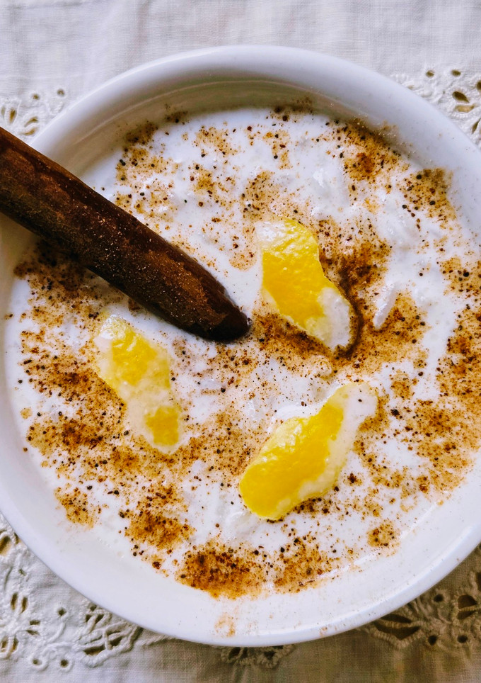 Una foto de Arroz con "leche" de almendras casera, sin azúcar, sin edulcorante, sin fécula 🍚con opciones