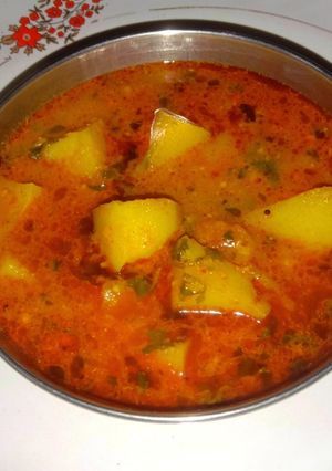 सादी आलू की करी रेसिपी मुख्य फोटो