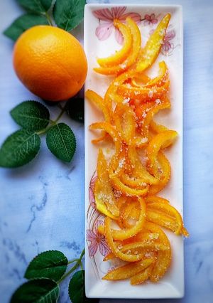 কমলার খোসার ক্যান্ডি(Candied orange peel) রেসিপির প্রধান ছবি