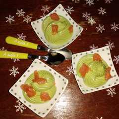 A picture of Verrine Saumon,Avocat et Surimi.