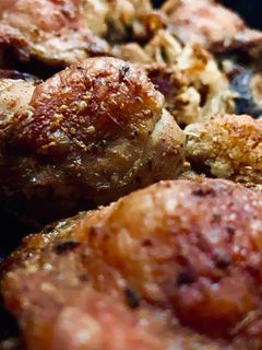 صورة لوصفة دجاج بالطحينة كيتو 😋 بالفرن
